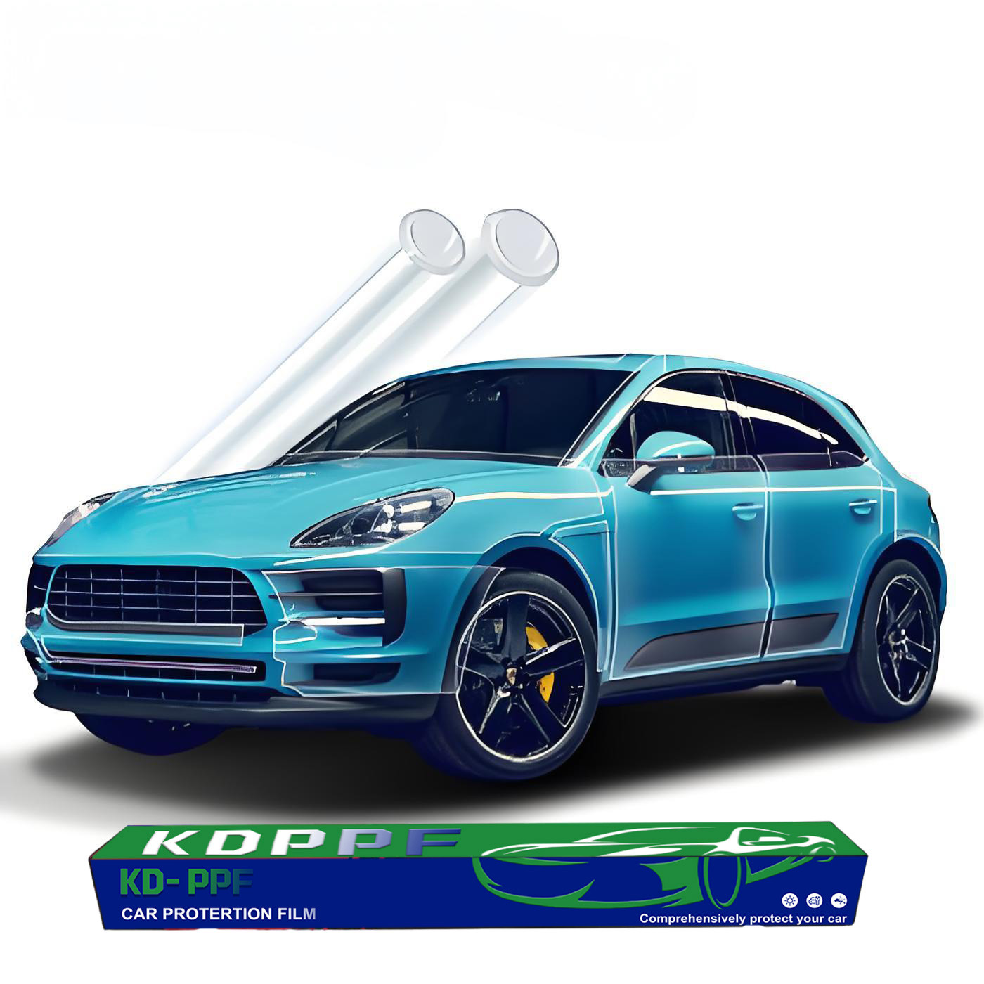 7.5 Mil Vehicle Paint Protection Film Clear TPU Heat Repair Self Adhesive Car PPF